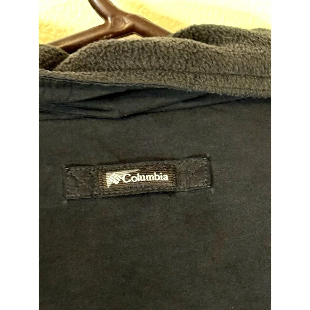 Columbia Mens Black Ascender Water Resistant Softshell Jacket Fleece Lined Sz XL